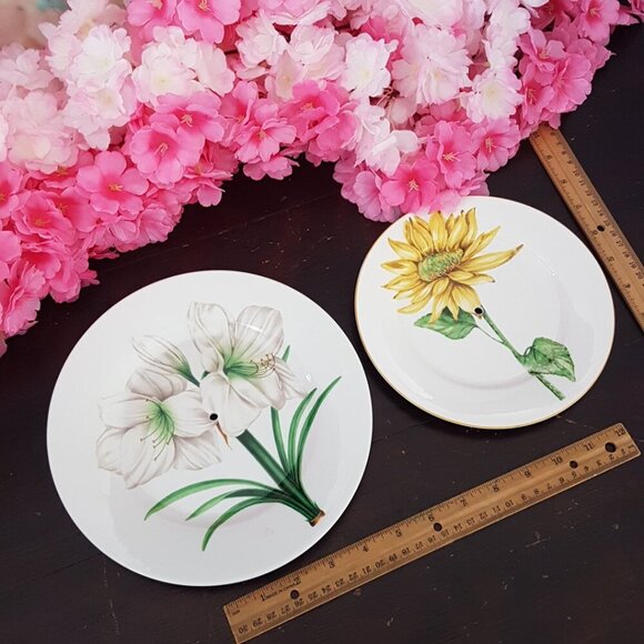 Handmade 2 Tier Dessert Stand Floral Jewelry Trinket Tray Tea Party Shabby Chic - Picture 4 of 5